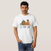 Herfst Y alle Pompoen Boxer Dog T-shirt (Voorkant volledig)