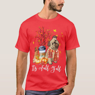 Herfst Yall Brussels Griffon Dog Pumpkin Herfst Au T-shirt