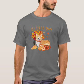 Herfst Yall Corgi Dog Halloween herfst T-shirt