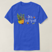 Herfst Y'all Cute Pumpkin Leaves Autumn Herfst Se T-shirt (Design voorkant)