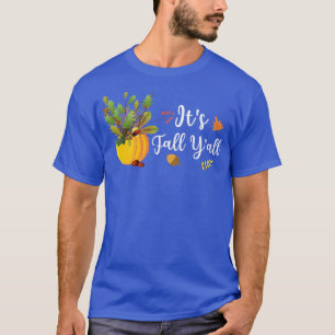 Herfst Y'all Cute Pumpkin Leaves Autumn Herfst Se T-shirt