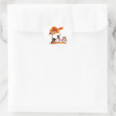 Herfst Yall Dachshund Bike Pumpkin Spice Herfst Au Hart Sticker (Tas)