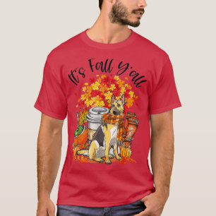 Herfst Yall German Shepherd Pumpkin Herfst herfst T-shirt