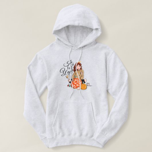 Herfst Y'all Hoodie (Design voorkant)