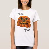 Herfst Y'all Jack-o-Lantern T-shirt (Voorkant)