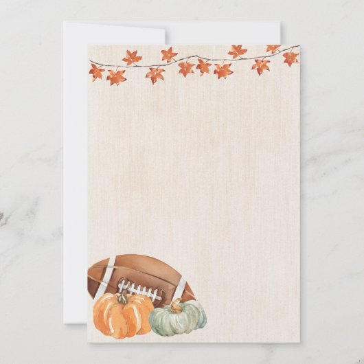 Herfst Y'all Party Herfst Oogstfeest Pompoen Kaart (Achterkant)