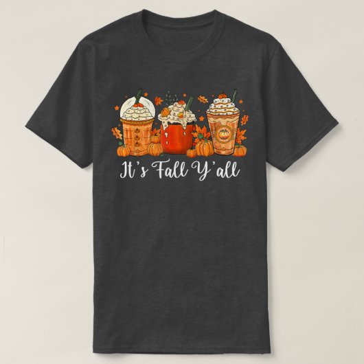 Herfst Yall Pumpkin Spice Autumn Funny Herfst Gift T-shirt (Design voorkant)