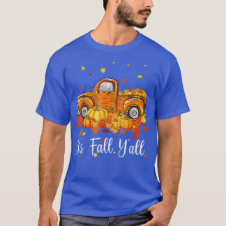 Herfst Yall Pumpkin Truck Autumn Halloween Dank T-shirt