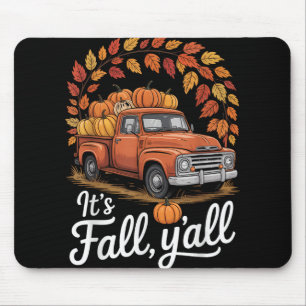 Herfst Yall Pumpkin Truck Autumn Tree Hallo Herfst Muismat