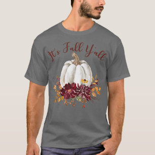 Herfst Yall Pumpkins floral graphic Autumn Women T-shirt