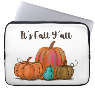Herfst Y'all Pumpkins Laptop Sleeve