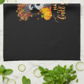 herfst yall schnauzer Thanksgiving Theedoek (Gevouwen)