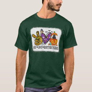 Herfst Yall Scottish Terrier Autumn Halloween Co T-shirt