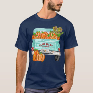 Herfst Y'all Truck Pumpkin Sunflower Autumn Herfst T-shirt