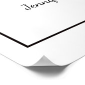 Herfst Yellow Sunflower Rustic Barn Wedding Poster (Hoek)