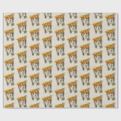 Herfst Yorkshire Terrier Cadeaupapier (Vlak)