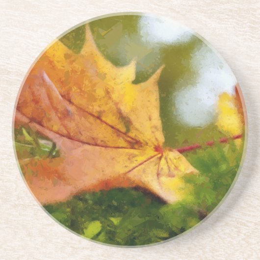 Herfst Zandsteen Onderzetter (Voorkant)