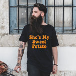 Herfst ze is mijn lieve aardappel Thanksgiving paa T-shirt<br><div class="desc">I Yam Shirt Link: https://www.zazzle.com/z/sfp4ux2b?rf=238271464211929975 Herfst Halloween Ze is mijn lieve aardappel Thanksgiving paar</div>