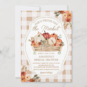 Herfst Ze is van de markt pompoen Vrijgezellenfees Kaart (Voorkant)