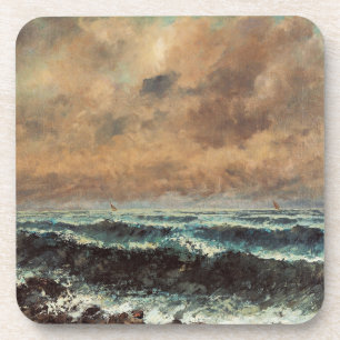 Herfst Zee - Gustave Courbet Bier Onderzetter