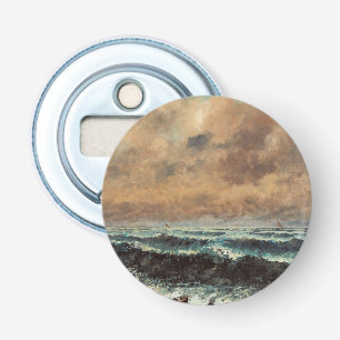 Herfst Zee - Gustave Courbet Button Flesopener