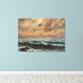 Herfst Zee - Gustave Courbet Canvas Afdruk (Insitu (Houten vloer))