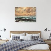 Herfst Zee - Gustave Courbet Canvas Afdruk (Insitu (Slaapkamer))