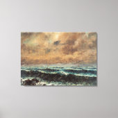 Herfst Zee - Gustave Courbet Canvas Afdruk (Voorkant)
