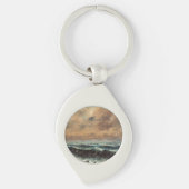 Herfst Zee - Gustave Courbet Sleutelhanger (Voorkant)