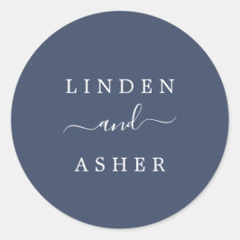 herfst | Zeeslagzegel voor marineverbindingen Ronde Sticker