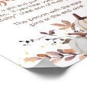 Herfst Zeg niet dat Baby shower spelbrekers zijn Poster (Hoek)