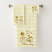 Herfst zegeningen fiets bad handdoek (Insitu)