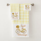 Herfst zegeningen fiets badhanddoek set bad handdoek (Insitu)