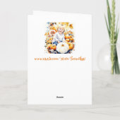 Herfst Zegeningen Waterverf Kunst Kaart (Achterkant)