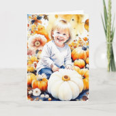 Herfst Zegeningen Waterverf Kunst Kaart (Voorkant)