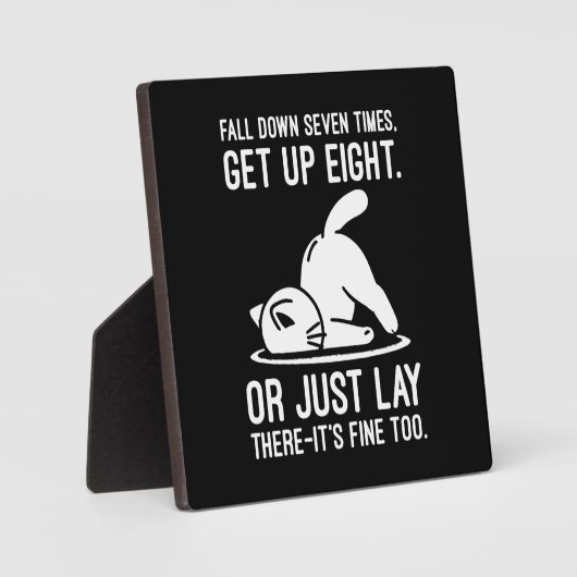 Herfst zeven keer naar beneden - Schattigee grappi Fotoplaat (Voorkant)