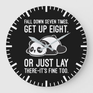 Herfst zeven keer naar beneden, sta acht uur op -  grote klok