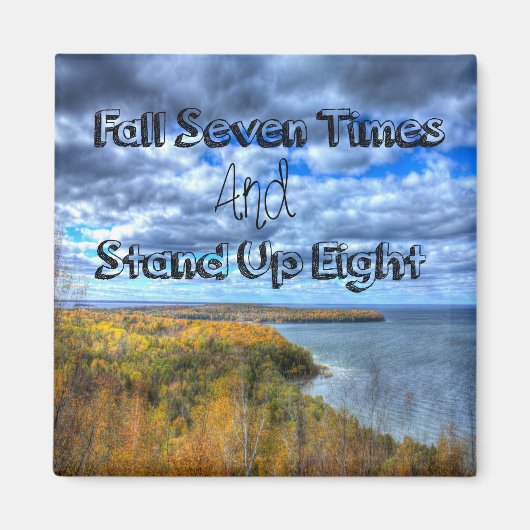 Herfst Zeven keer opstaan acht magneet (Voorkant)