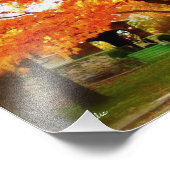 Herfst Zilver Esdoorn Boom Foto Print Poster (Hoek)