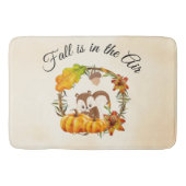 Herfst zit in Air Typografie met Squirrel Badmat (Voorkant)