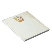 Herfst zit in Air Typografie met Squirrel Notitieblok (Schuin)