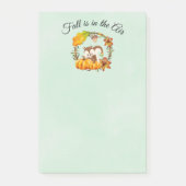 Herfst zit in Air Typografie met Squirrel Post-it® Notes (Voorkant)