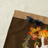 Herfst zit in Air Typografie met Squirrel Strandlaken (In situ)