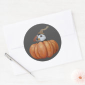 Herfst Zoeken naar puffinstickers Ronde Sticker (Envelop)