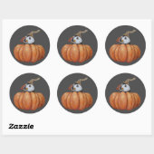 Herfst Zoeken naar puffinstickers Ronde Sticker (Vel)