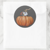 Herfst Zoeken naar puffinstickers Ronde Sticker (Tas)