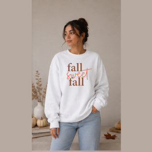 Herfst Zoete Herfst Cozy Autumn Grafische Crewneck Trui