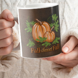 Herfst Zoete Herfst Pompoenen | Rustiek Bruin Koffiemok