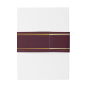 Herfst Zomer Bruiloft Bourgondië Uitnodigingen Wikkel (Achterkant Voorbeeld)