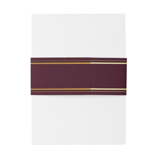 Herfst Zomer Bruiloft Bourgondië Uitnodigingen Wikkel (Achterkant Voorbeeld)